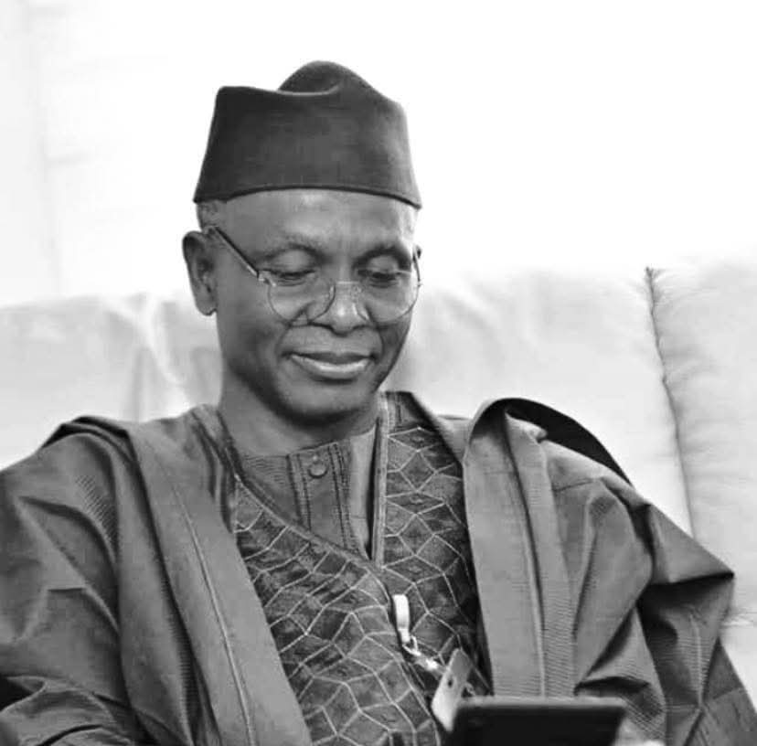 Mallam Nasir El-Rufai in traditional attire